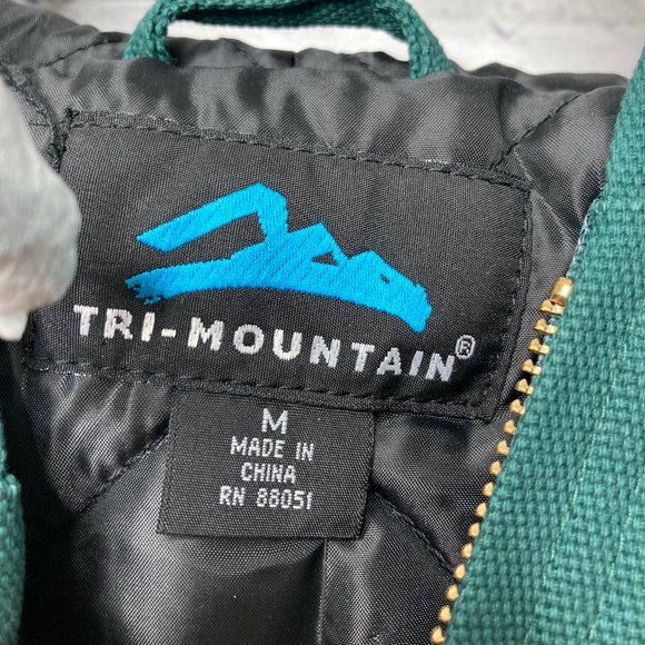 Tri Mountain Hooded Jacket in Green - Picture 3 of 7